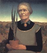 Woman with Plant